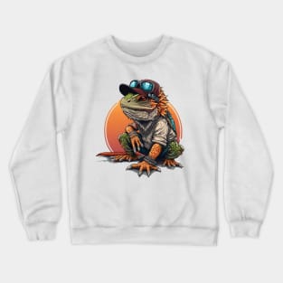 Chill Bearded Dragon Crewneck Sweatshirt